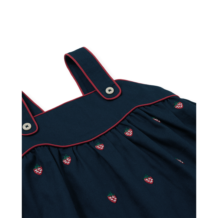 Mini Strawberry Embroidered Dress