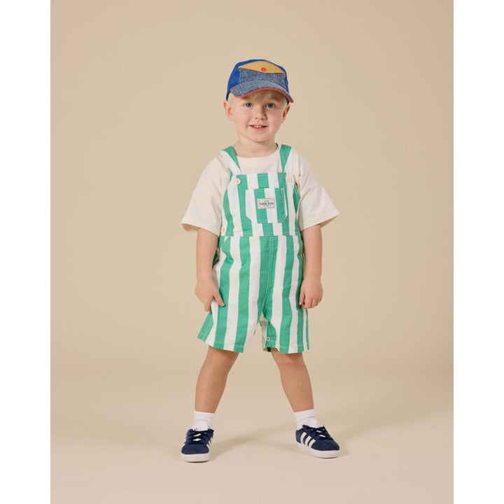 Happy Stripe Button Burton Overall