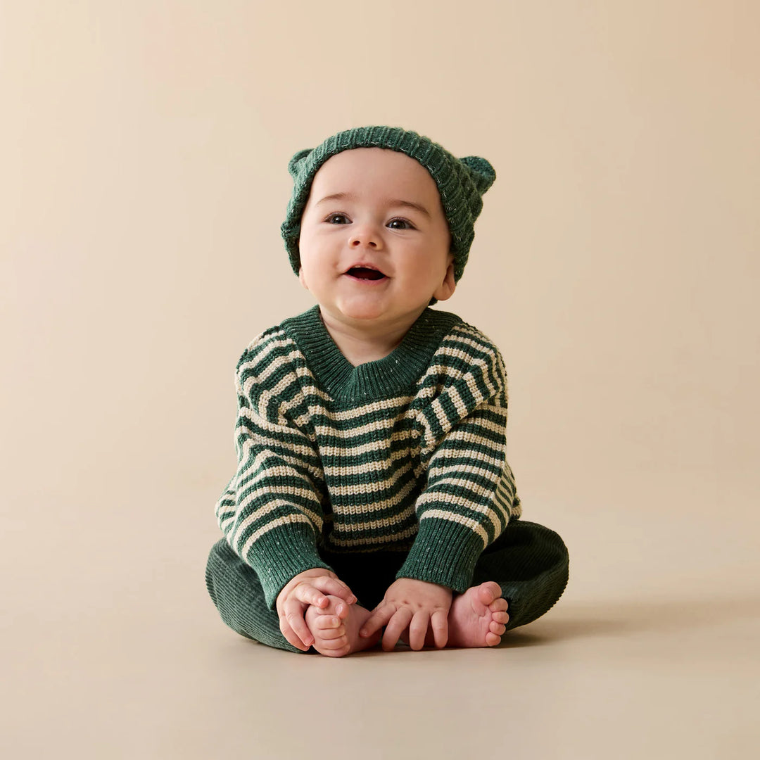 Beanie | Knitted Bear - Clover