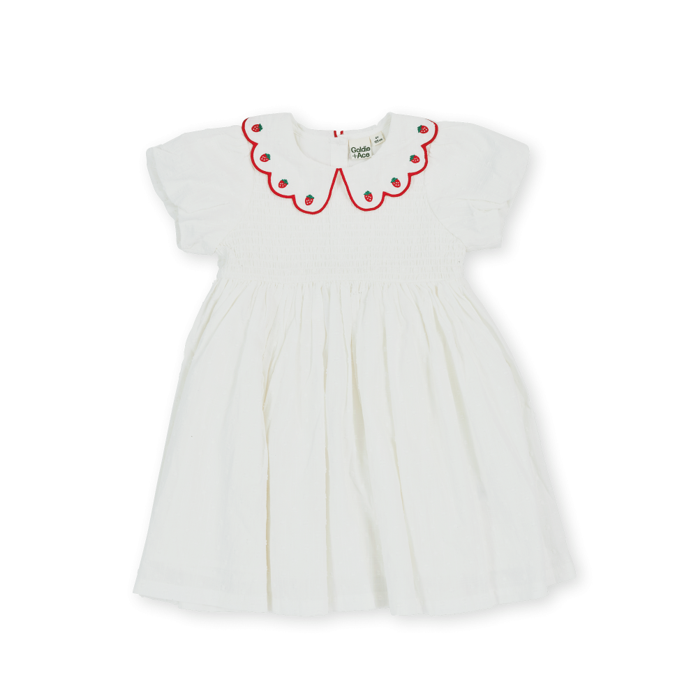 Sweet Strawberry Flo Smocked Dress