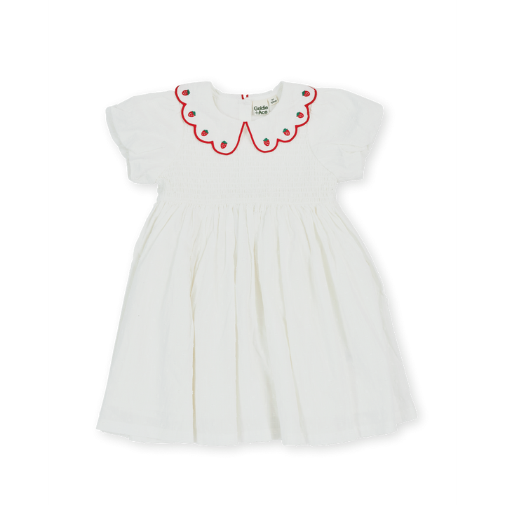 Sweet Strawberry Flo Smocked Dress
