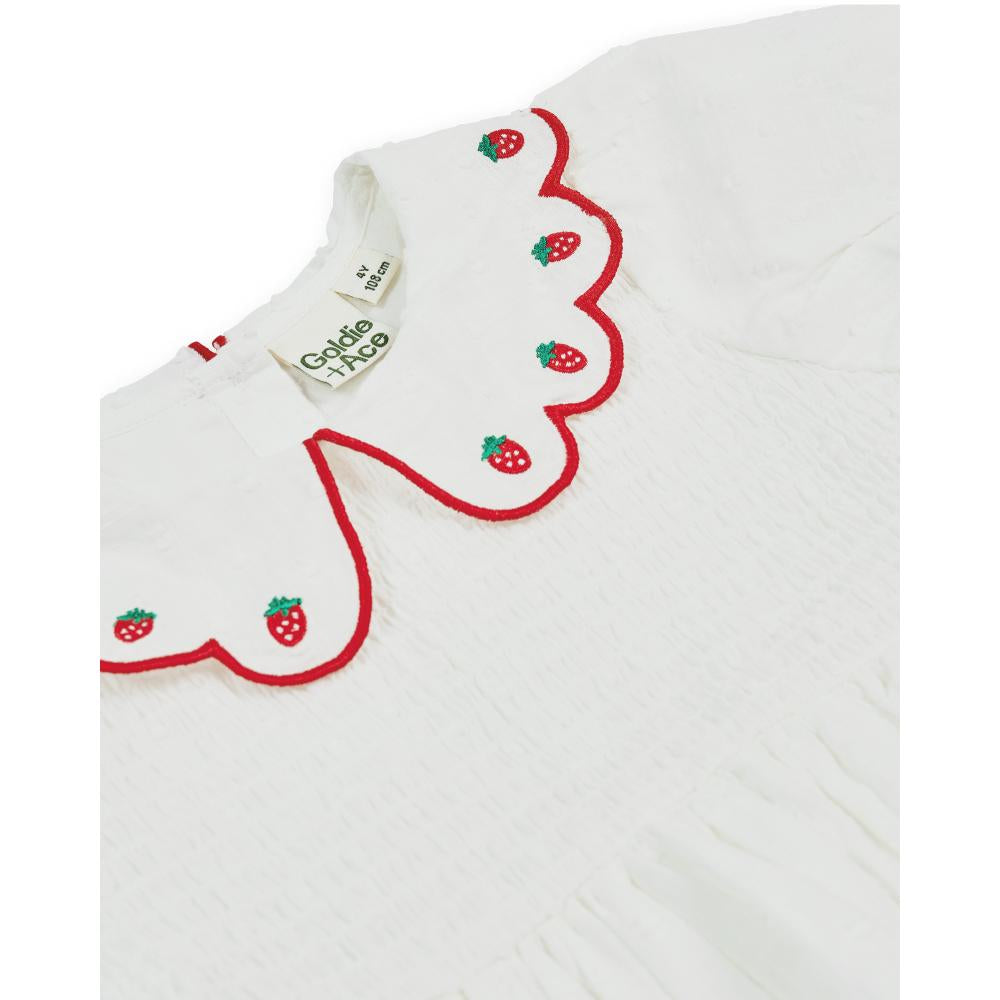Sweet Strawberry Flo Smocked Dress