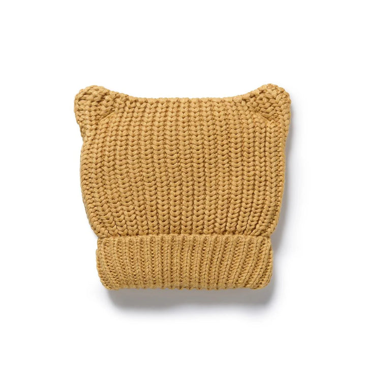 Beanie | Knitted Bear - Honey Drop