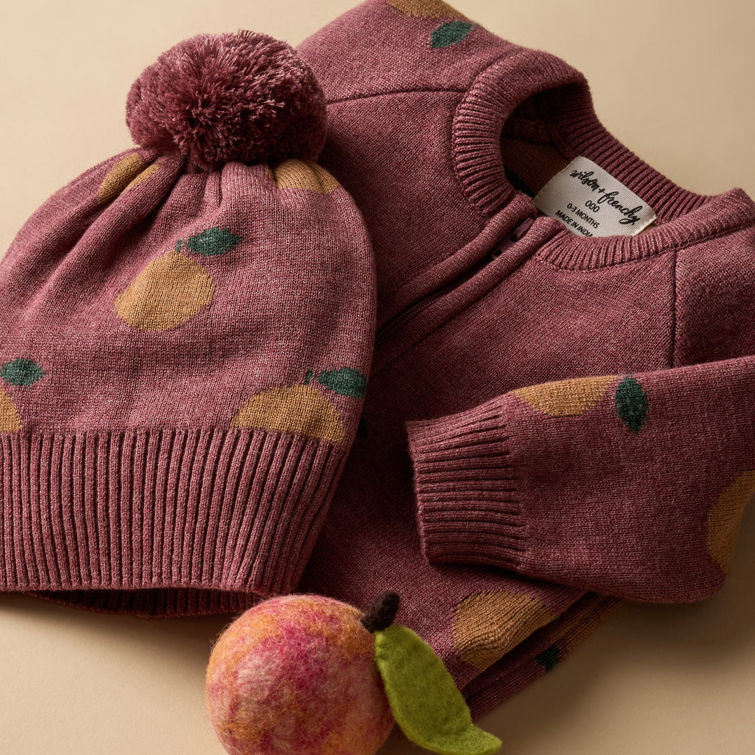 Beanie | Organic Knitted - Clementine