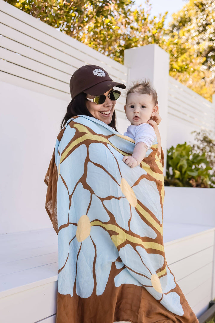 Swaddle | Organic - Fleur Umber (Limited Edition)