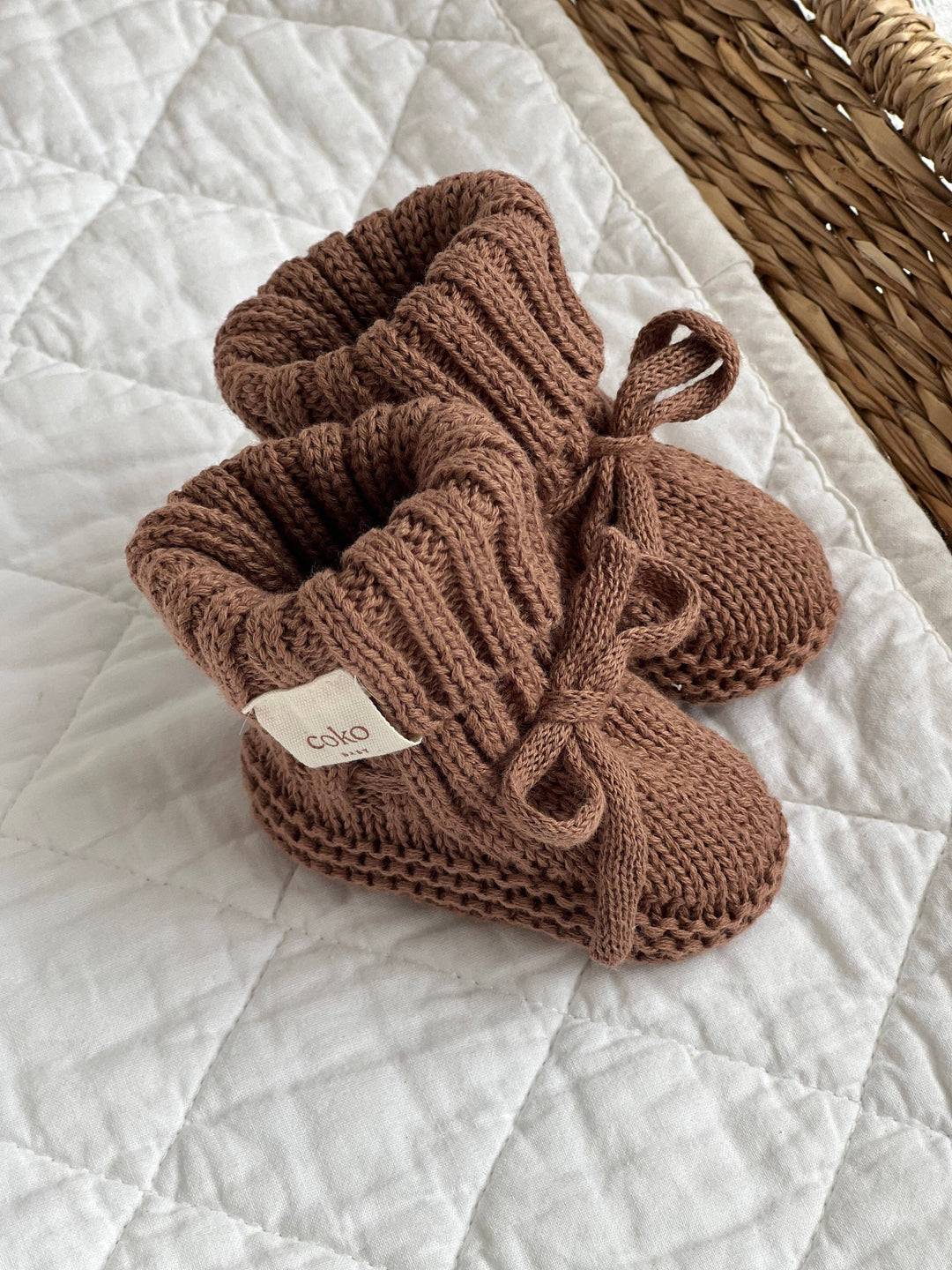 Heirloom Booties - Chocolate Brown