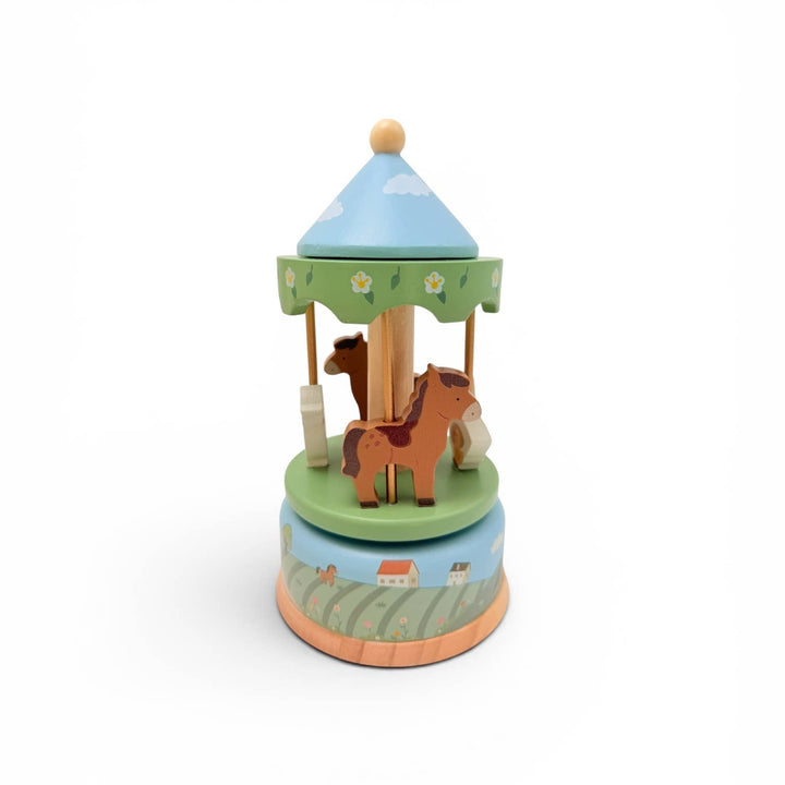 Wooden Carousel | Farm Music Box