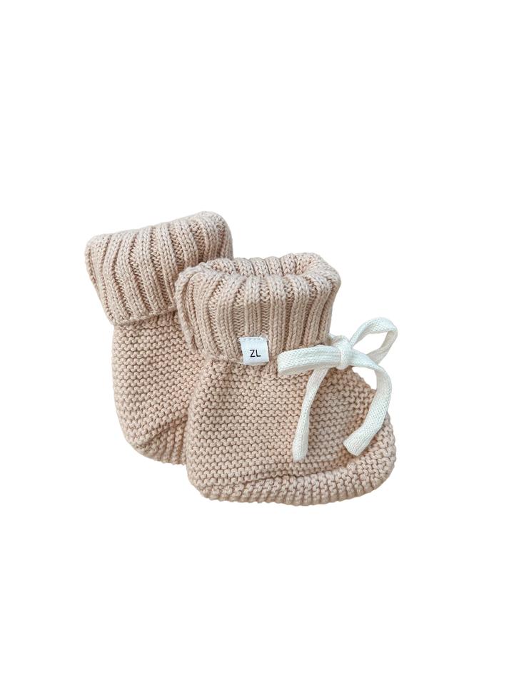 Booties - Gingham (Caramel)