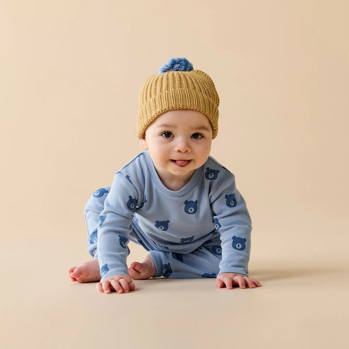 Beanie | Organic Knitted - Honey Drop