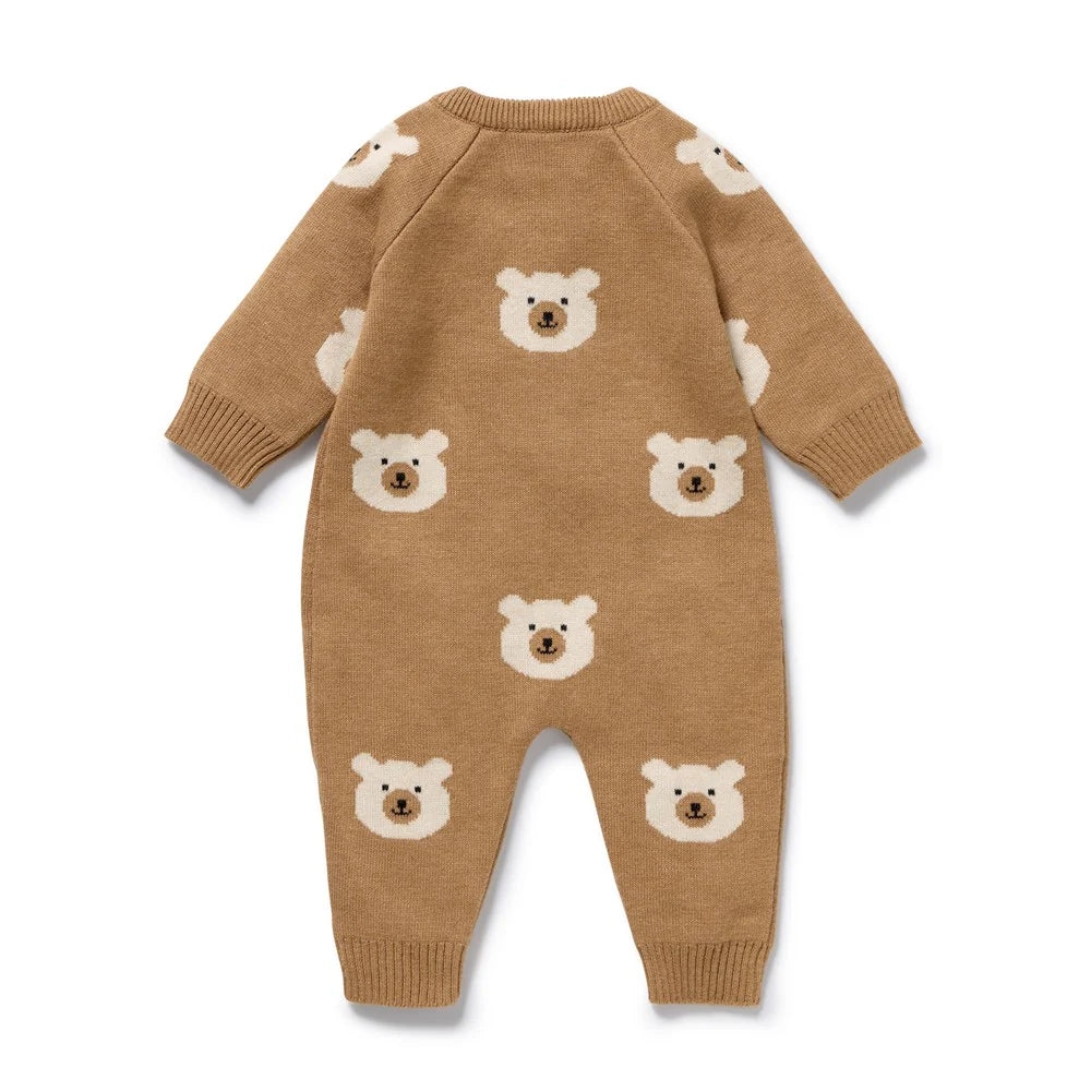Growsuit | Organic Knitted - Beary Cute
