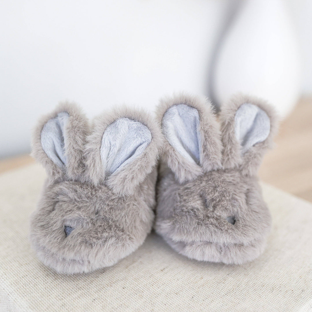 Booties | Plush Bunny - Grey