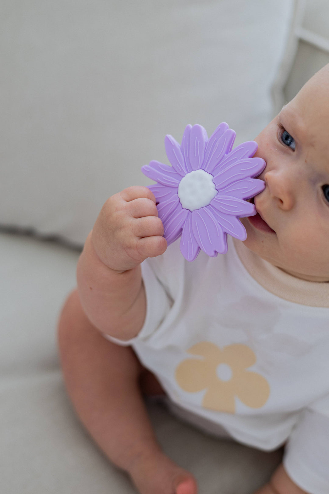 Teether | Silicone -  Lilac Daisy