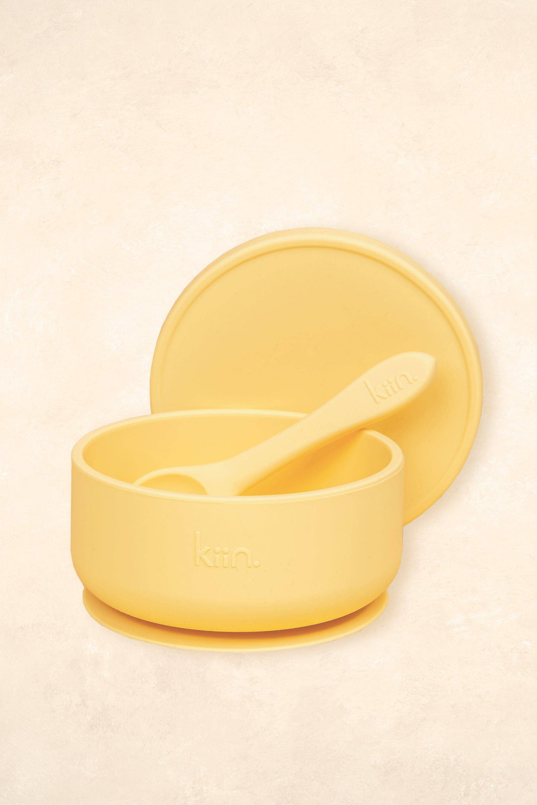 Silicone Suction Bowl with lid + Spoon