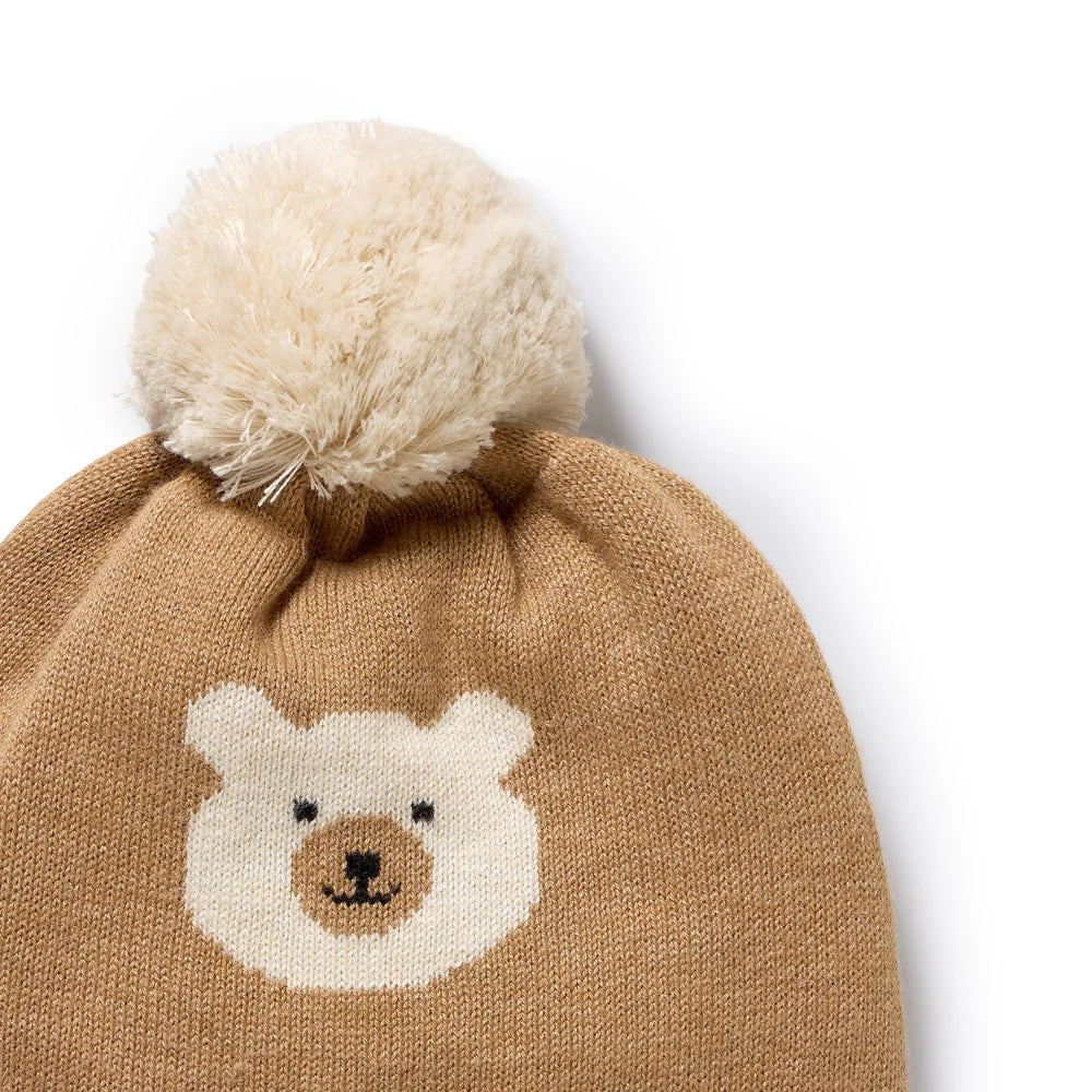 Beanie | Organic Knitted - Beary Cute