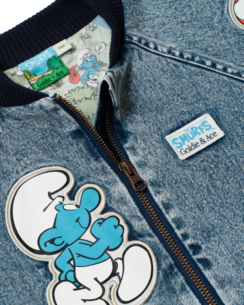 The Smurfs Badge Bomber Jacket