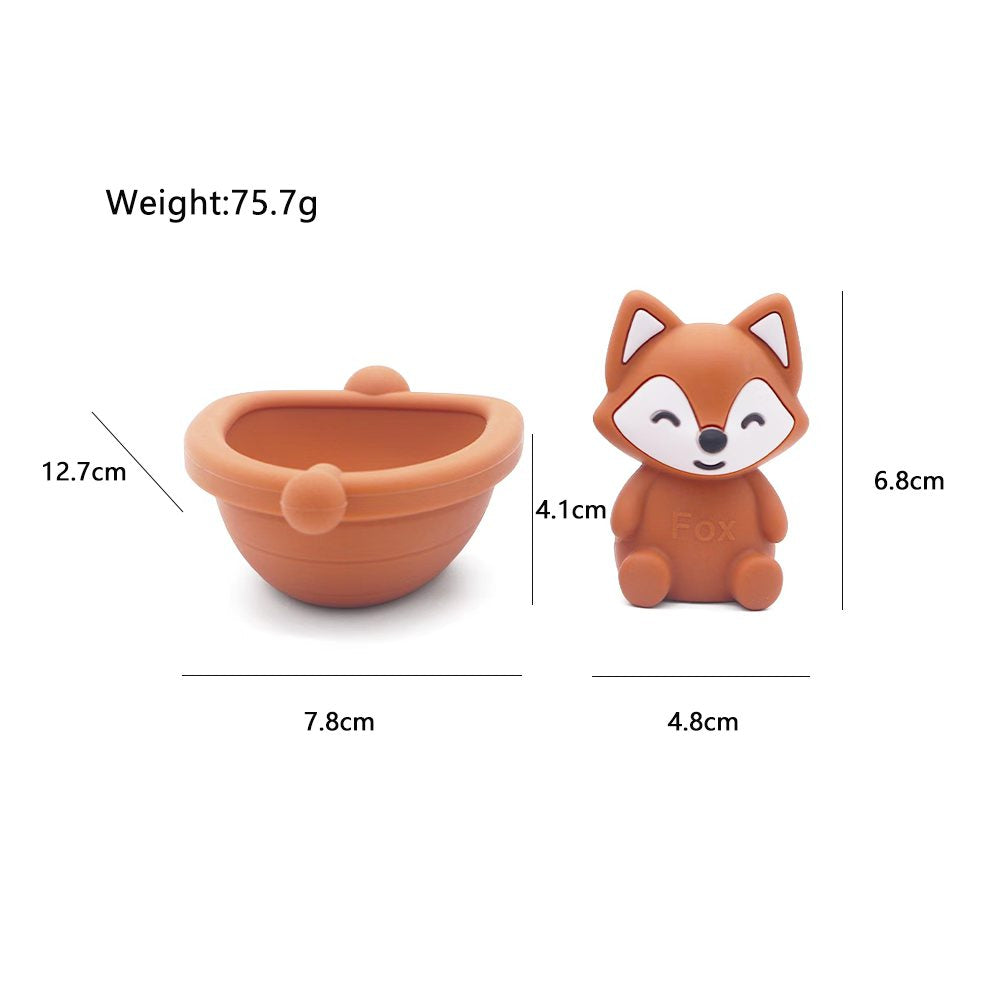 Silicone Bath Boat - Fox