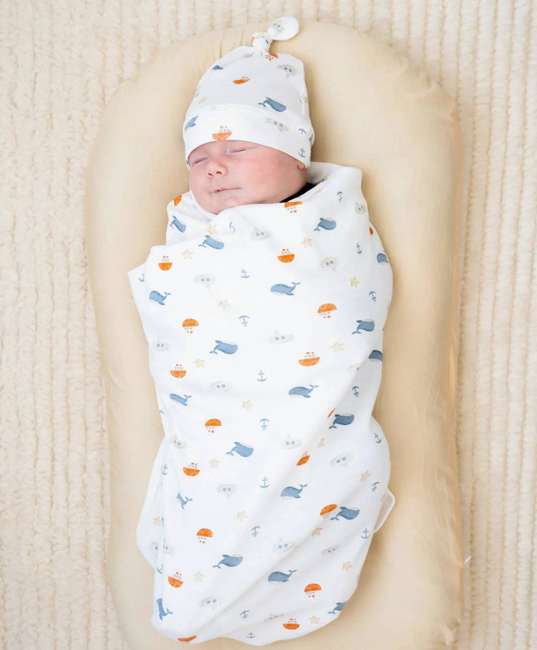 Organic Swaddle Wrap - Sea