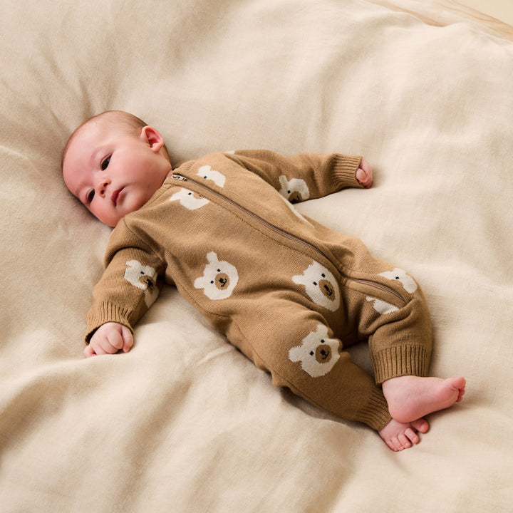 Growsuit | Organic Knitted - Beary Cute