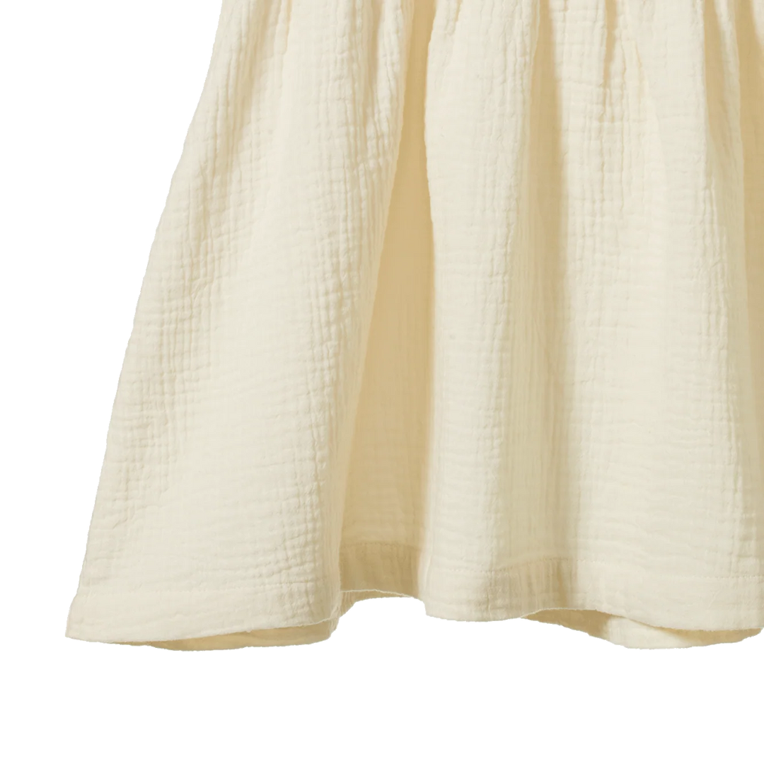 Albertine Muslin Dress - Natural