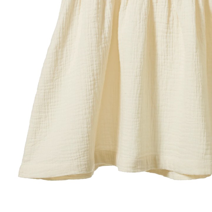 Albertine Muslin Dress - Natural