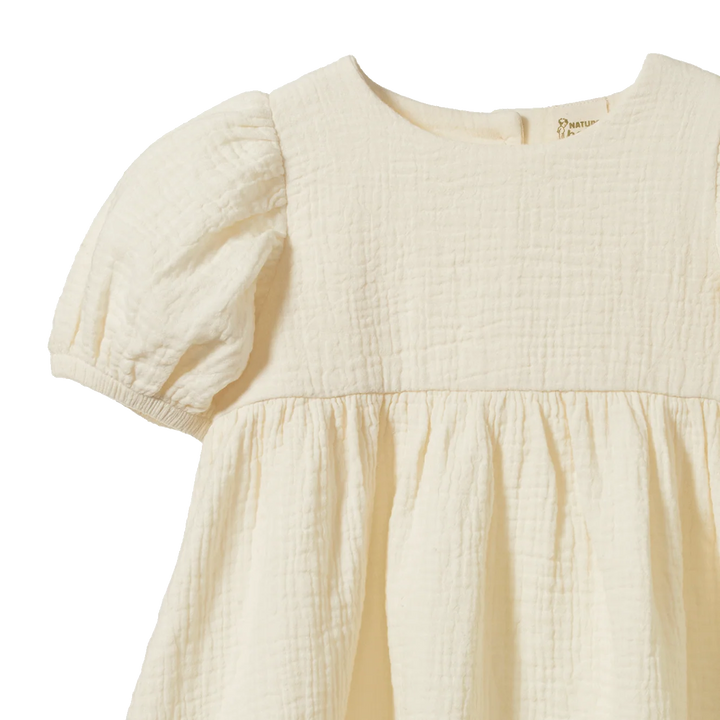 Albertine Muslin Dress - Natural