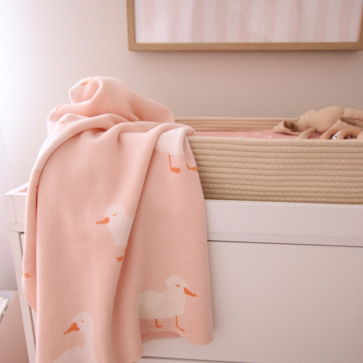 Blanket | Pink Ducks