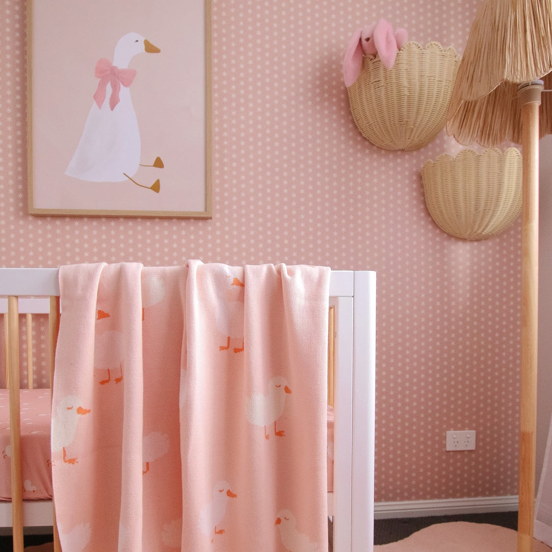 Blanket | Pink Ducks