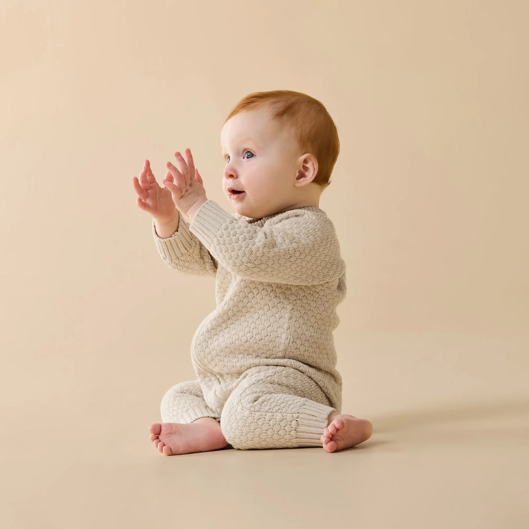 Growsuit | Organic Knitted - Cream