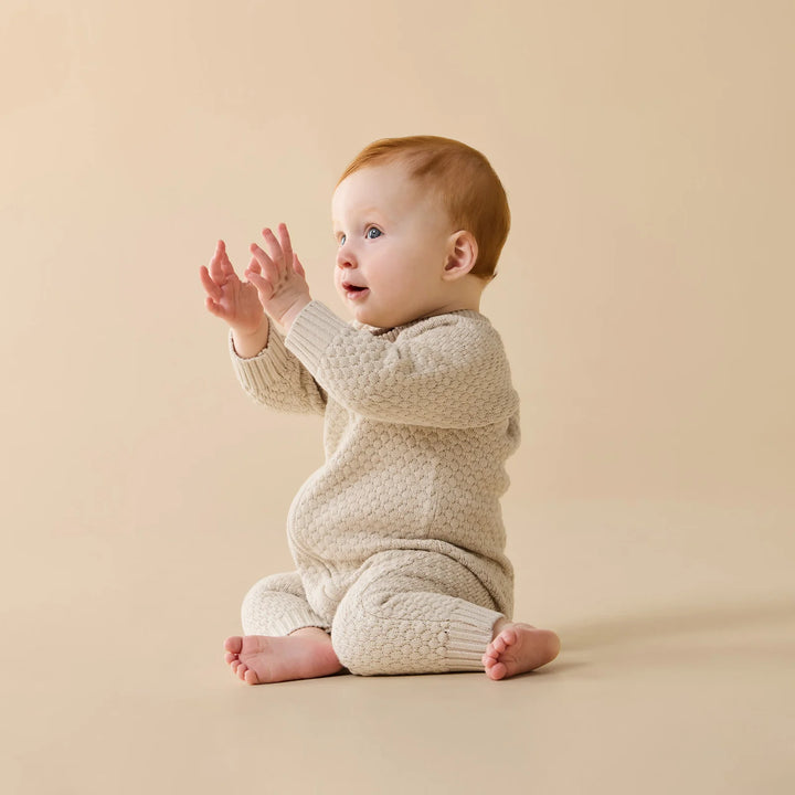 Growsuit | Organic Knitted - Cream