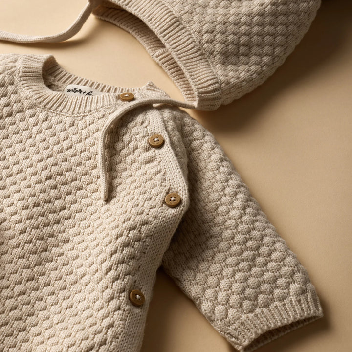 Kimono Cardigan | Organic Knitted - Cream