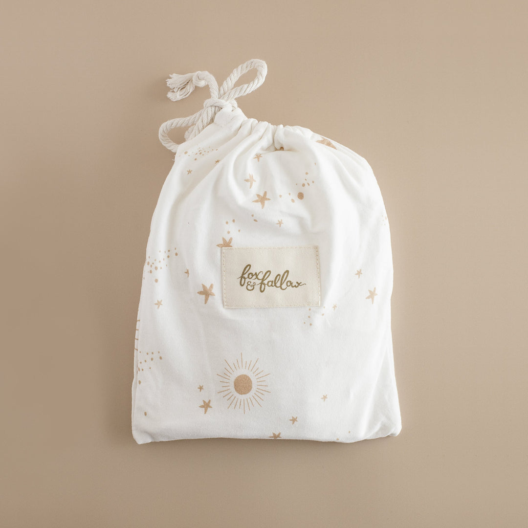 Cot | Fitted Sheet/Change Pad Cover | Organic - Constellation