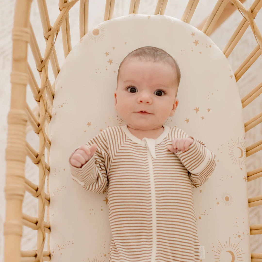 Bassinet | Fitted Sheet/Change Pad Cover | Organic - Constellation