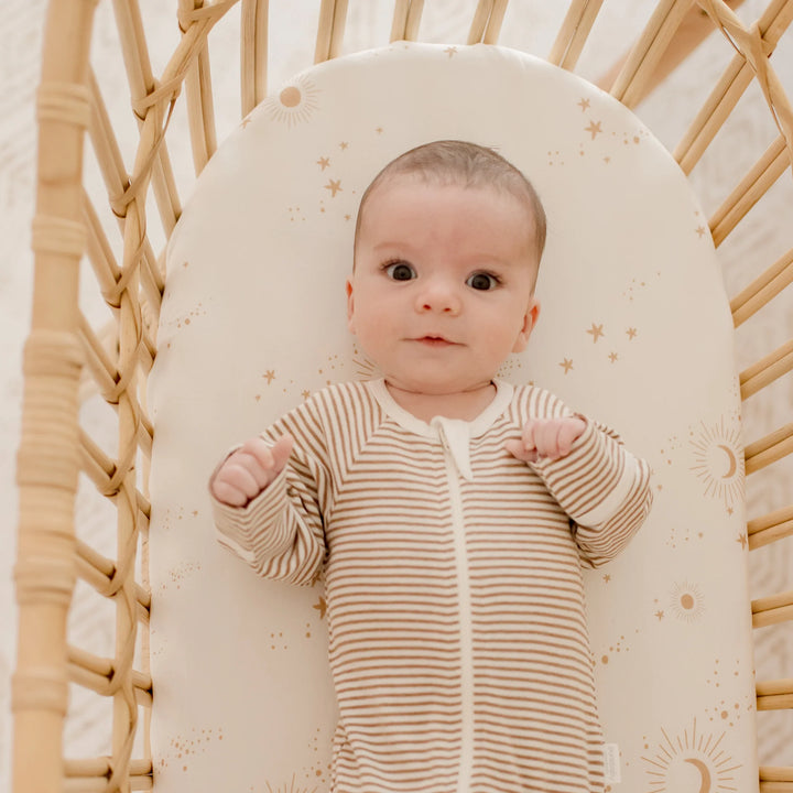 Bassinet | Fitted Sheet/Change Pad Cover | Organic - Constellation