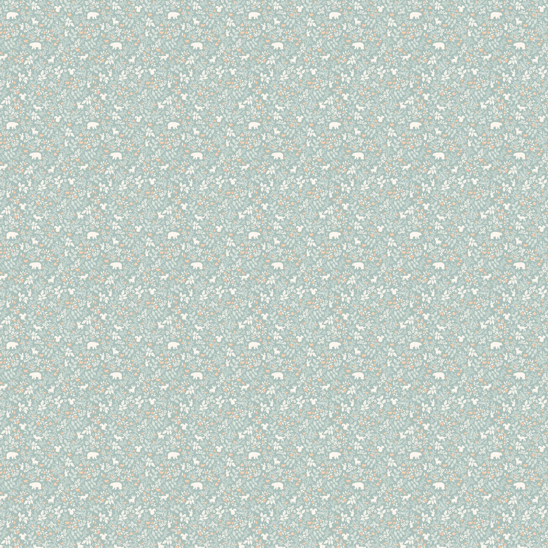 Cot | Fitted Sheet/Change Pad Cover | Organic - Forest Friends Sage