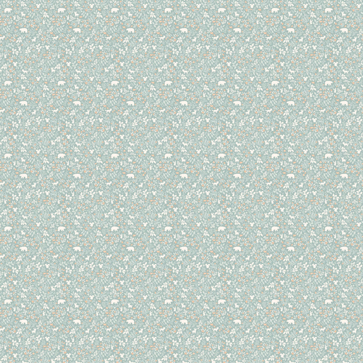 Cot | Fitted Sheet/Change Pad Cover | Organic - Forest Friends Sage