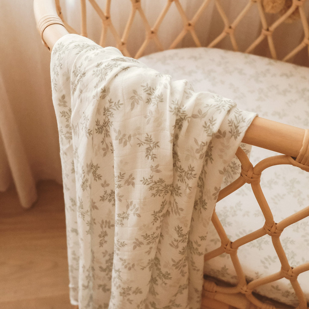 Bassinet | Fitted Sheet/Change Pad Cover | Organic - Cypress