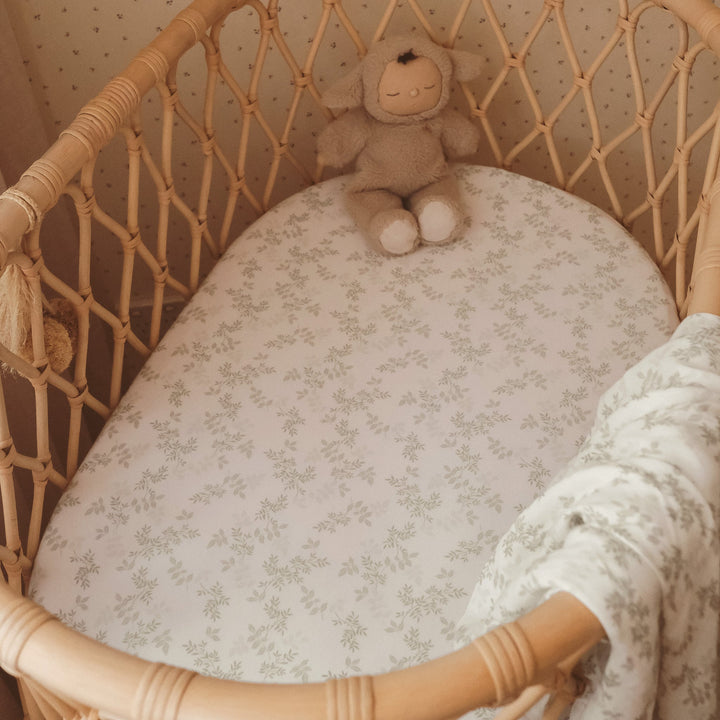 Bassinet | Fitted Sheet/Change Pad Cover | Organic - Cypress