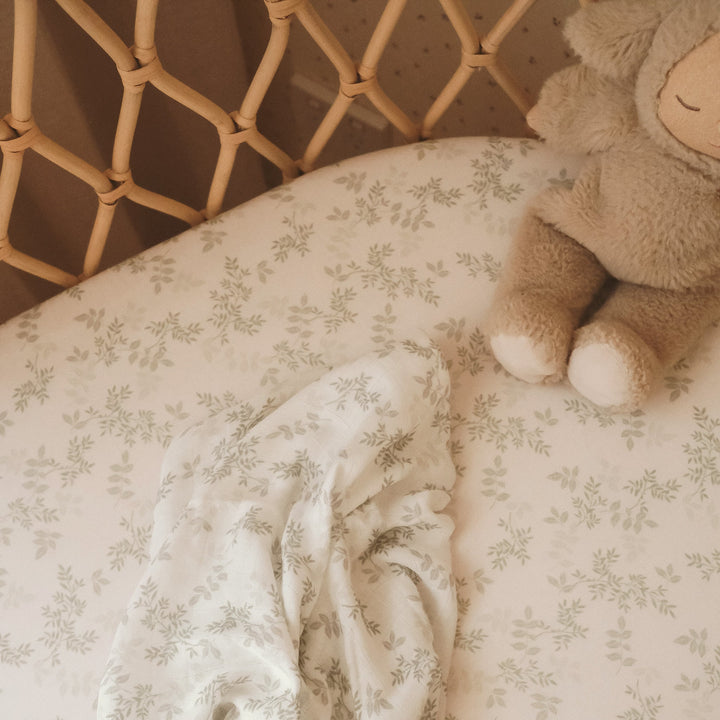 Bassinet | Fitted Sheet/Change Pad Cover | Organic - Cypress