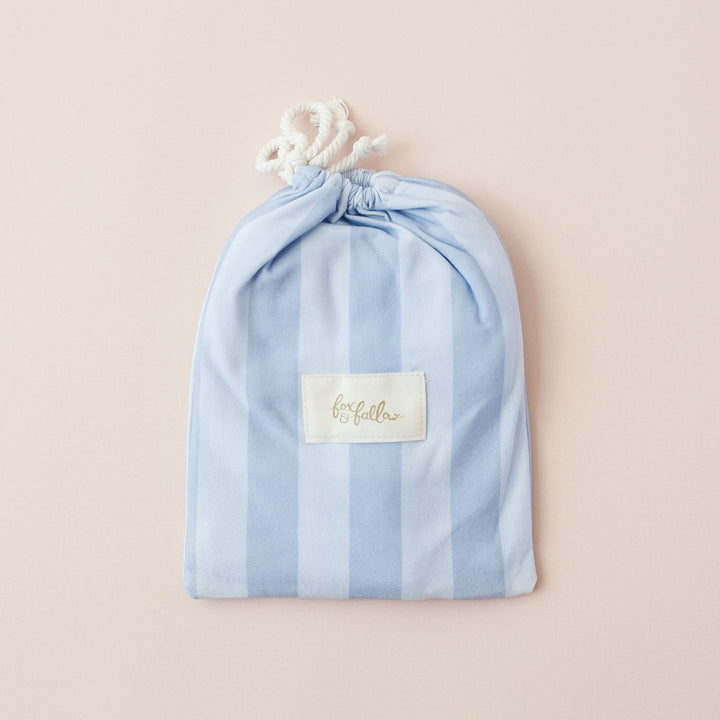 Bassinet | Fitted Sheet/Change Pad Cover | Organic - Cloud Stripe