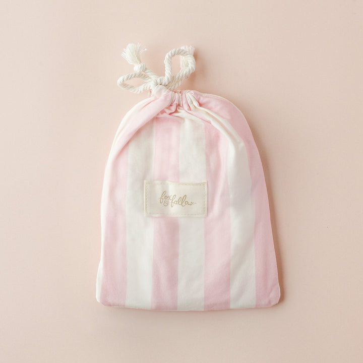 Bassinet | Fitted Sheet/Change Pad Cover | Organic - Petal Stripe