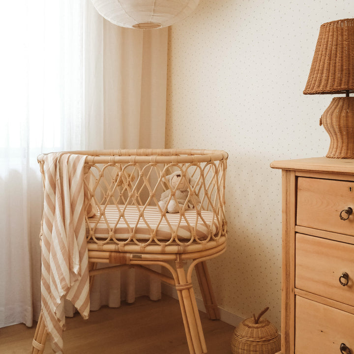 Swaddle | Organic - Coffee Stripe