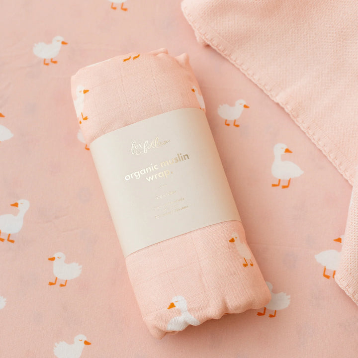 Swaddle | Organic - Pink Ducks