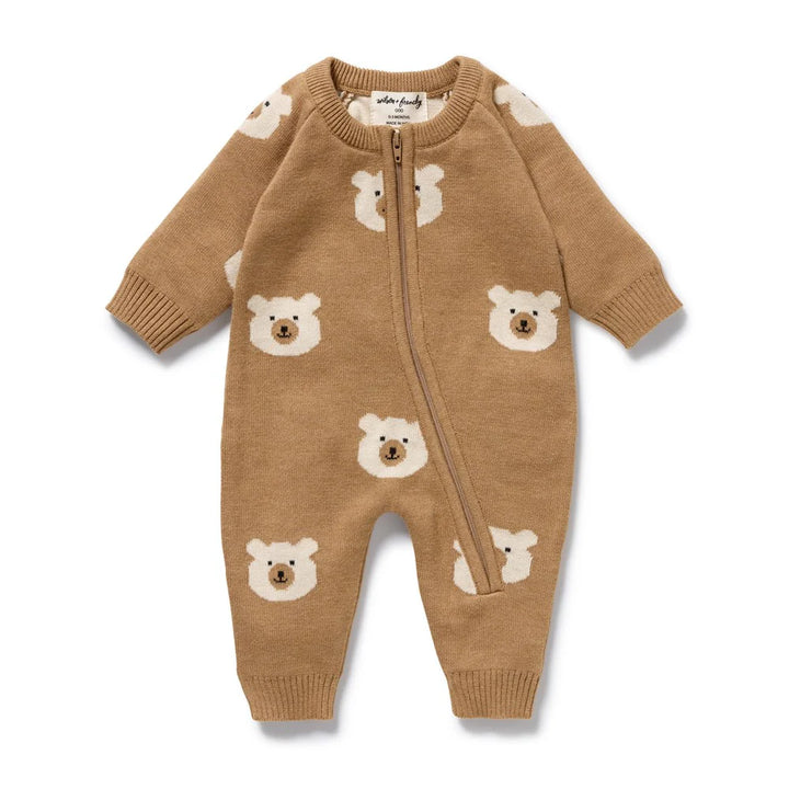 Growsuit | Organic Knitted - Beary Cute