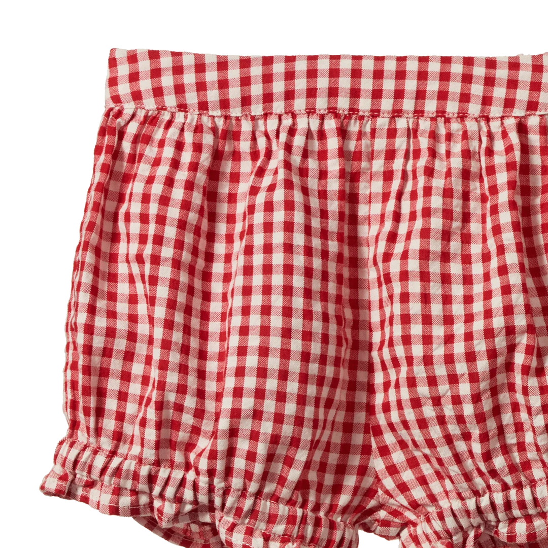 Betty Shorts | Red Gingham