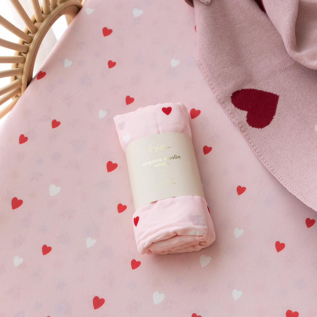 Swaddle | Organic - Little Hearts