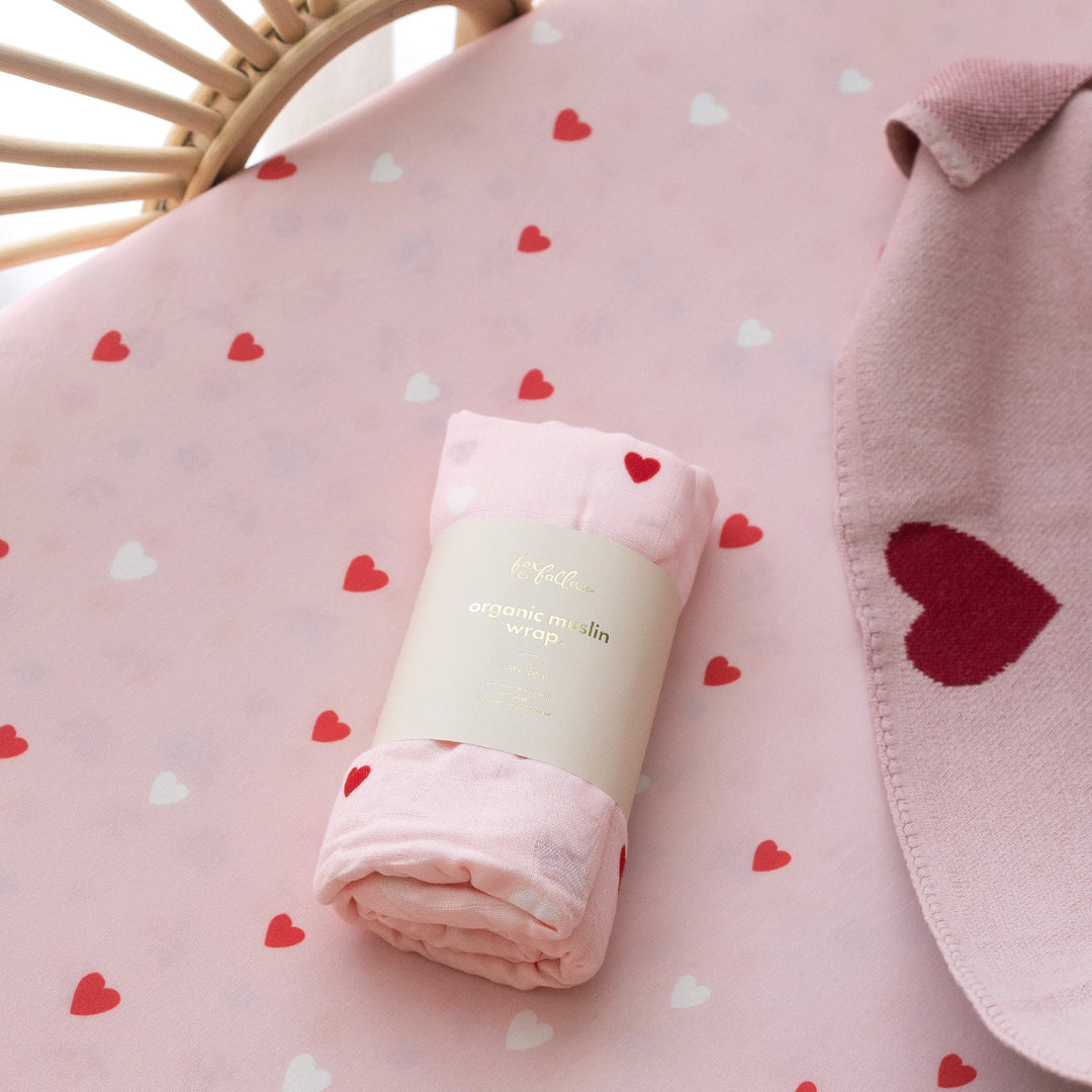 Swaddle | Organic - Little Hearts