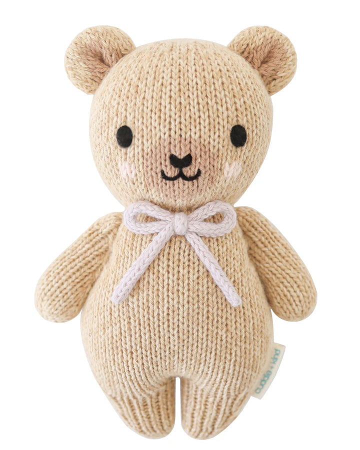 Plush | Baby Honey Bear (lavender bow)