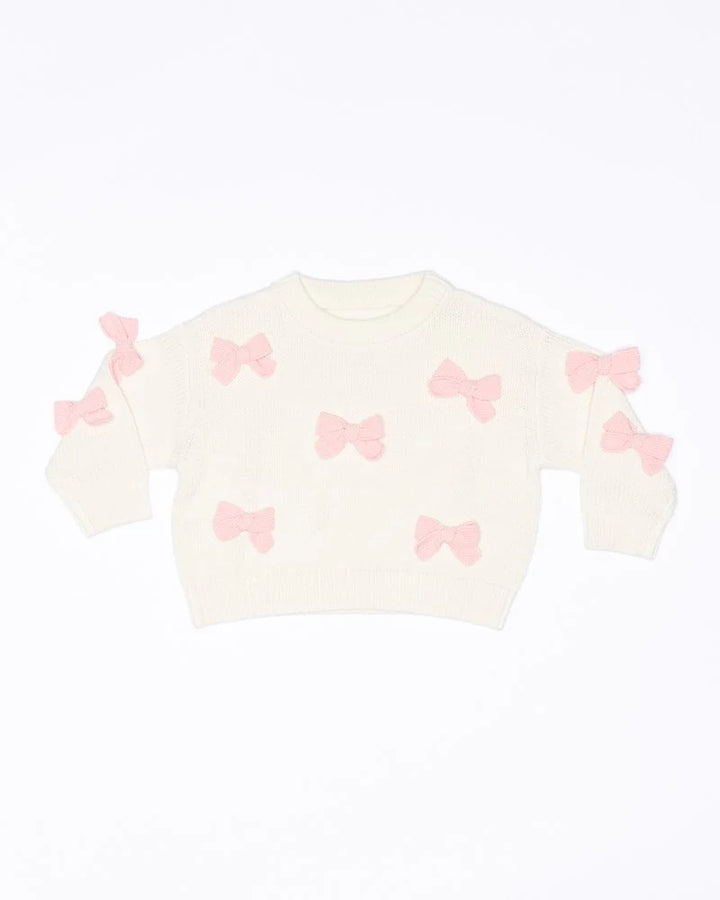 Bow Knit jumper - Cream