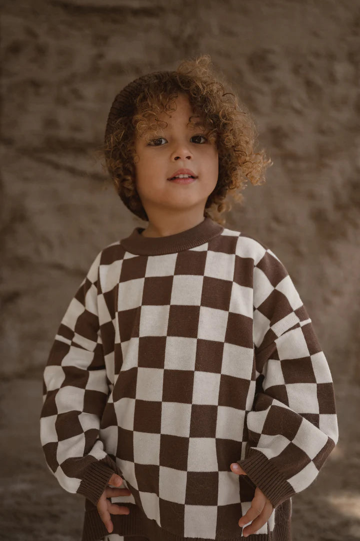 Jumper | Knitted - Chocolate 