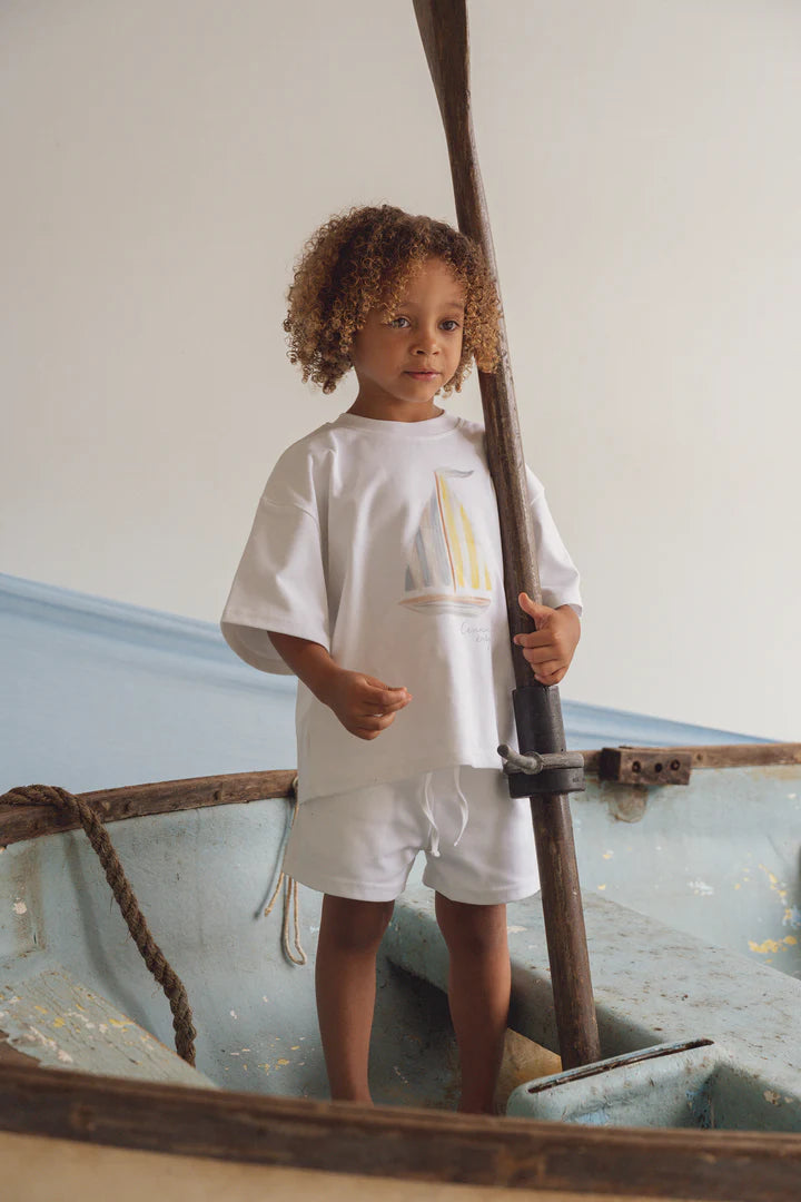 T-shirt & Shorts Set | Sailboat
